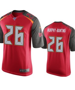 Tampa Bay Buccaneers Sean Murphy-bunting Red 100th Season Game Jersey