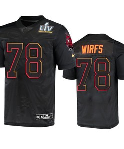 Tampa Bay Buccaneers Tristan Wirfs Super Bowl Lv Black Jersey