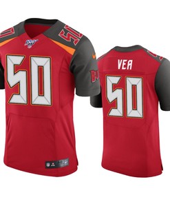 Tampa Bay Buccaneers Vita Vea Red 100th Season Vapor Elite Jersey
