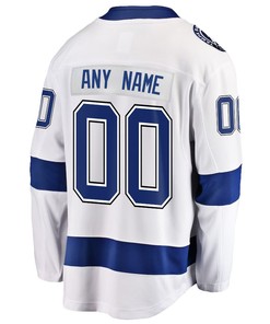 Tampa Bay Lightning Stanley Cup 2023 Playoffs Patch Away Breakaway Custom Men Jersey - White