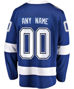 Tampa Bay Lightning Stanley Cup 2023 Playoffs Patch Home Breakaway Custom Men Jersey - Blue