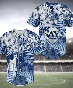 Tampa Bay Rays MLB Baseball Jersey Shirt Flower
