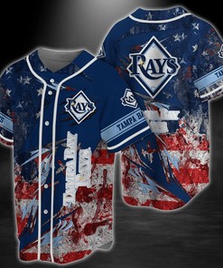 Tampa Bay Rays MLB Baseball Jersey Shirt US Flag