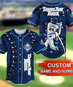Tampa Bay Rays MLB Personalized Name Number Baseball Jersey Shirt