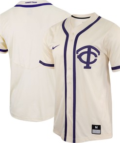 Tcu Horned Frogs Replica Baseball Jersey - Natural Ncaa