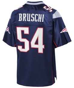 Tedy Bruschi New England Patriots Nfl Pro Line Retired Team Player Jersey - Navy