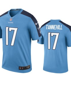 Tennessee Titans #17 Ryan Tannehill Blue Color Rush Legend Jersey - Mens