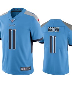 Tennessee Titans A.j. Brown Light Blue 100th Season Vapor Limited Jersey