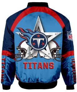 Tennessee Titans Bomber Jacket Graphic Player Running