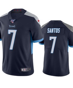 Tennessee Titans Cairo Santos Navy 100th Season Vapor Limited Jersey
