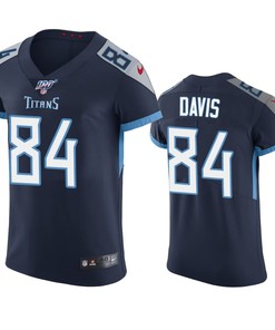 Tennessee Titans Corey Davis Navy 100th Season Vapor Elite Jersey