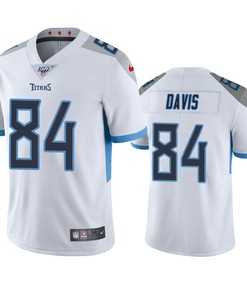 Tennessee Titans Corey Davis White 100th Season Vapor Limited Jersey