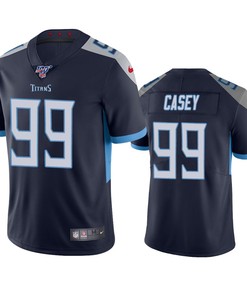 Tennessee Titans Jurrell Casey Navy 100th Season Vapor Limited Jersey