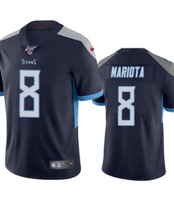 Tennessee Titans Marcus Mariota Navy 100th Season Vapor Limited Jersey