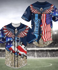 Tennessee Titans NFL Baseball Jersey Shirt