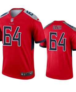 Tennessee Titans Nate Davis Red Inverted Legend Jersey