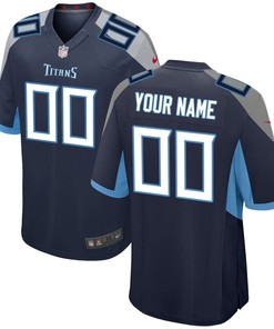 Tennessee Titans Nike 2018 Custom Game Jersey - Navy