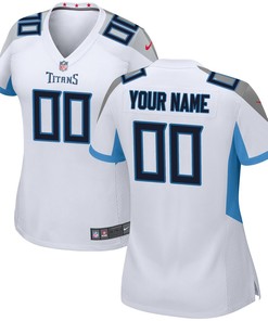 Tennessee Titans Nike Womens Custom Game Jersey - White