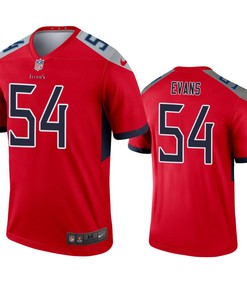 Tennessee Titans Rashaan Evans Red Inverted Legend Jersey