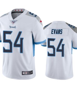 Tennessee Titans Rashaan Evans White 100th Season Vapor Limited Jersey