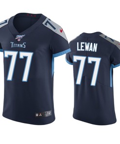 Tennessee Titans Taylor Lewan Navy 100th Season Vapor Elite Jersey