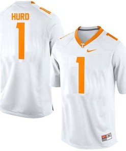 Tennessee Volunteers #1 Jalen Hurd White Football Jersey