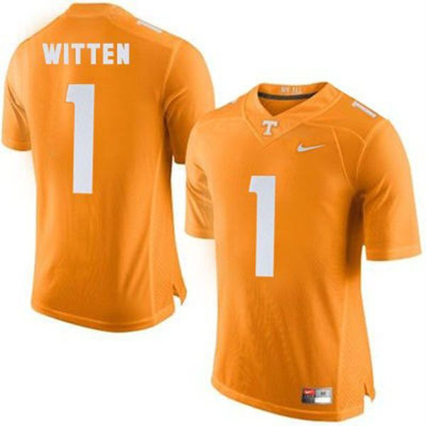 Tennessee Volunteers #1 Jason Witten Orange Football Jersey