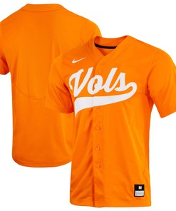 Tennessee Volunteers Replica Full-button Baseball Jersey - Tennessee Orange Ncaa