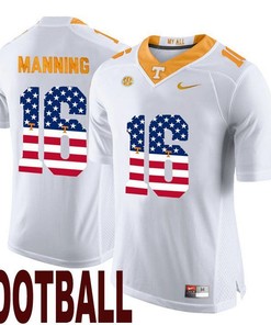 Tennessee Volunteers White Peyton Manning NCAA Football Limited Jersey