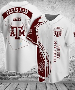 Texas A&M Aggies NCAA Baseball Jersey Shirt Classic