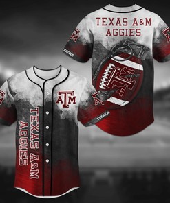 Texas A&M Aggies NCAA Baseball Jersey Shirt Grenade