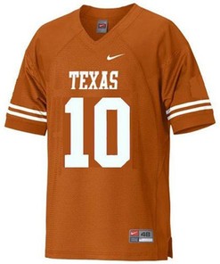 Texas Longhorns #10 Vince Young Orange Football Jersey