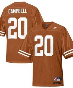 Texas Longhorns #20 Earl Campbell Orange Football Jersey