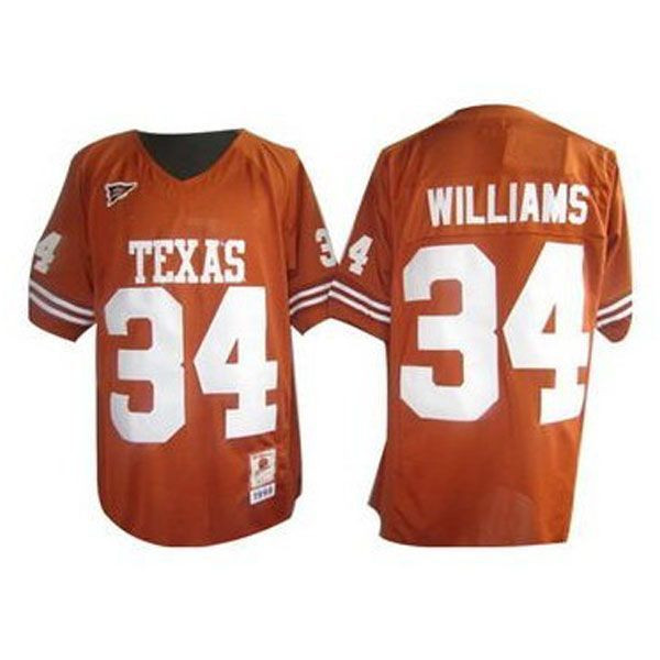 Texas Longhorns #34 Ricky Williams Orange Football Jersey