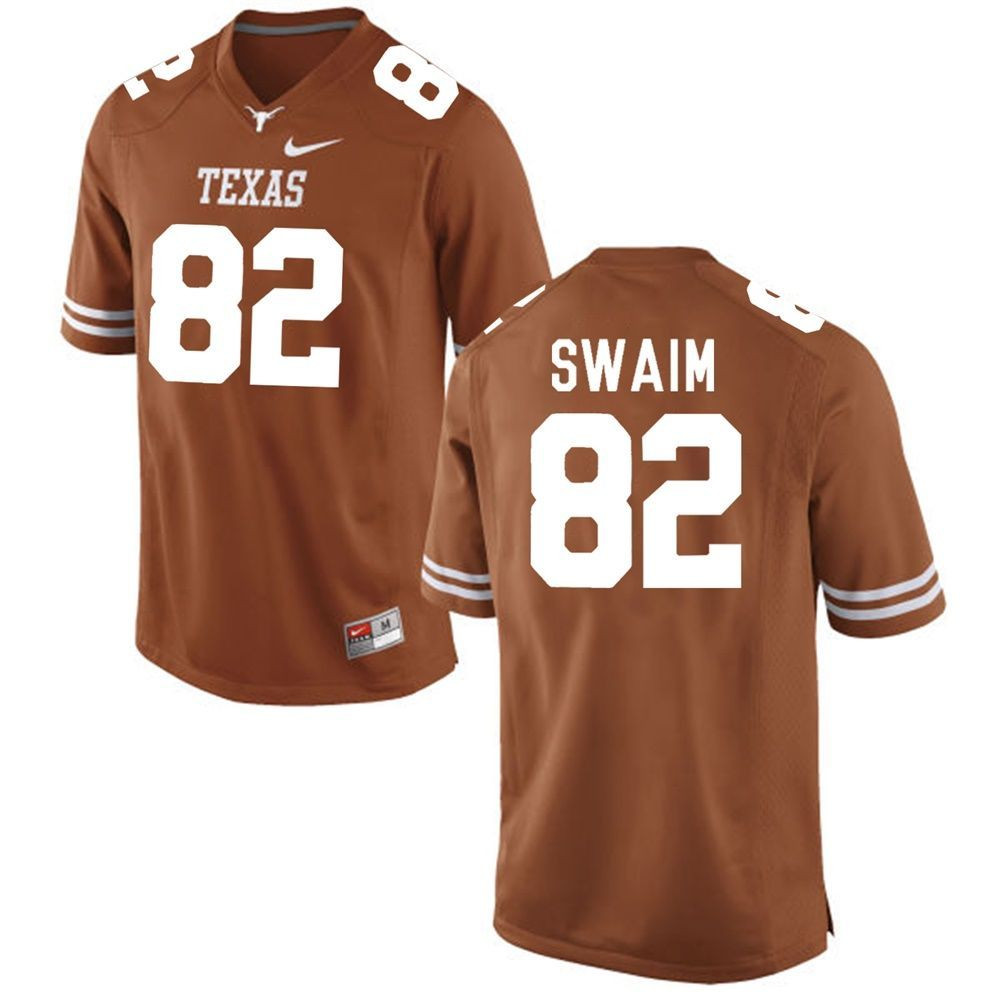 Texas Longhorns Brunt Orange Geoff Swaim Football Jersey