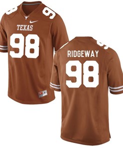 Texas Longhorns Brunt Orange Hassan Ridgeway Football Jersey