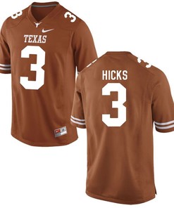 Texas Longhorns Brunt Orange Jordan Hicks Football Jersey