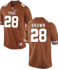 Texas Longhorns Brunt Orange Malcolm Brown Football Jersey