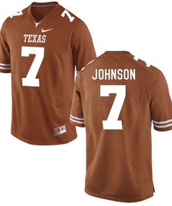 Texas Longhorns Brunt Orange Marcus Johnson Football Jersey