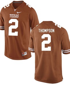Texas Longhorns Brunt Orange Mykkele Thompson Football Jersey