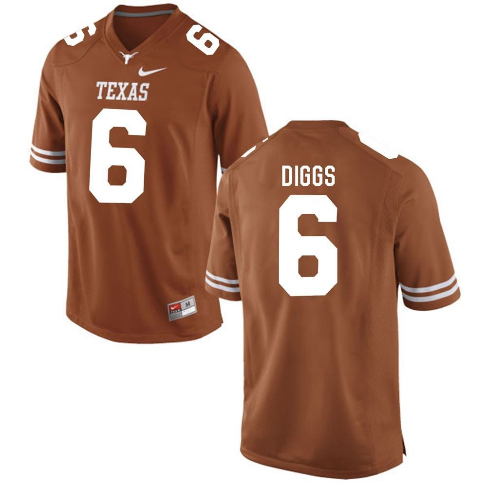 Texas Longhorns Brunt Orange Quandre Diggs Football Jersey