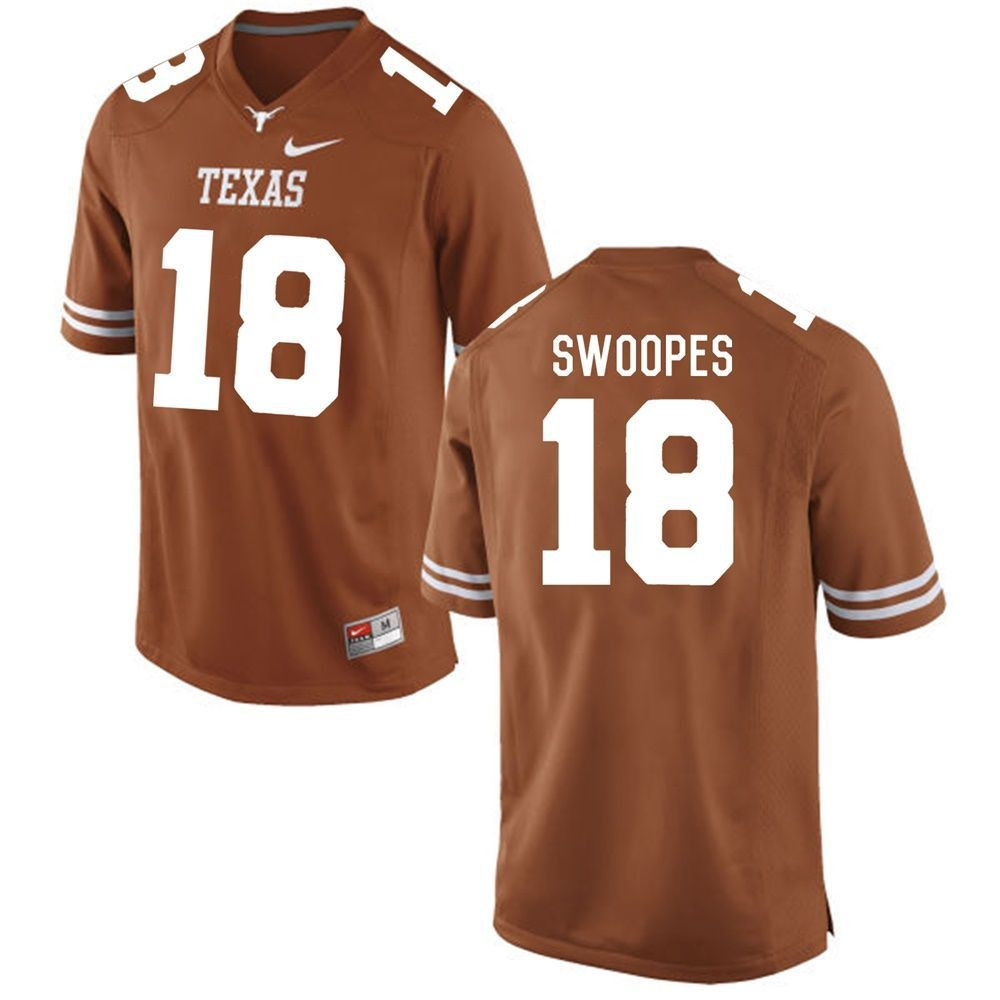 Texas Longhorns Brunt Orange Tyrone Swoopes Football Jersey
