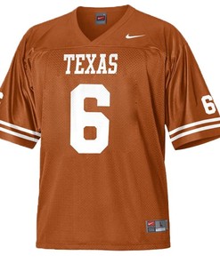 Texas Longhorns Burant Orange Jake Oliver NCAA Football Jersey