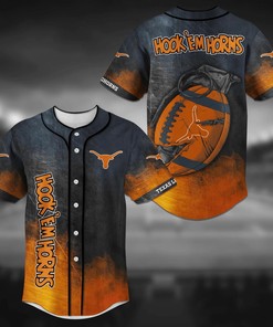 Texas Longhorns NCAA Baseball Jersey Shirt Grenade
