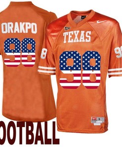 Texas Longhorns Orange Brian Orakpo NCAA Football Limited Jersey
