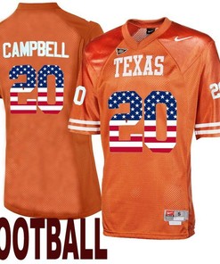 Texas Longhorns Orange Earl Campbell NCAA Football Limited Jersey