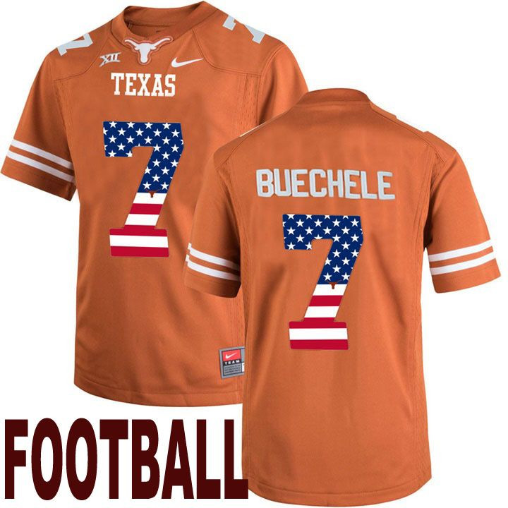 Texas Longhorns Orange Shane Buechele NCAA Football Limited Jersey