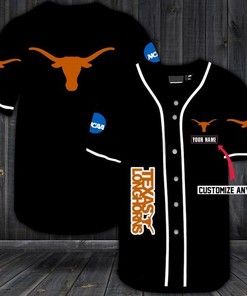 Texas Longhorns Personalized Custom Name For You Baseball Jersey