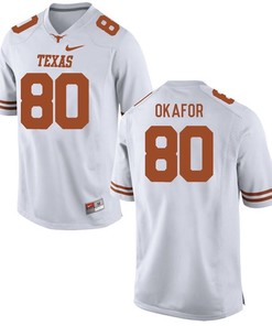 Texas Longhorns White Alex Okafor Football Jersey