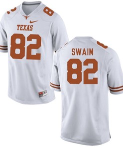 Texas Longhorns White Geoff Swaim Football Jersey